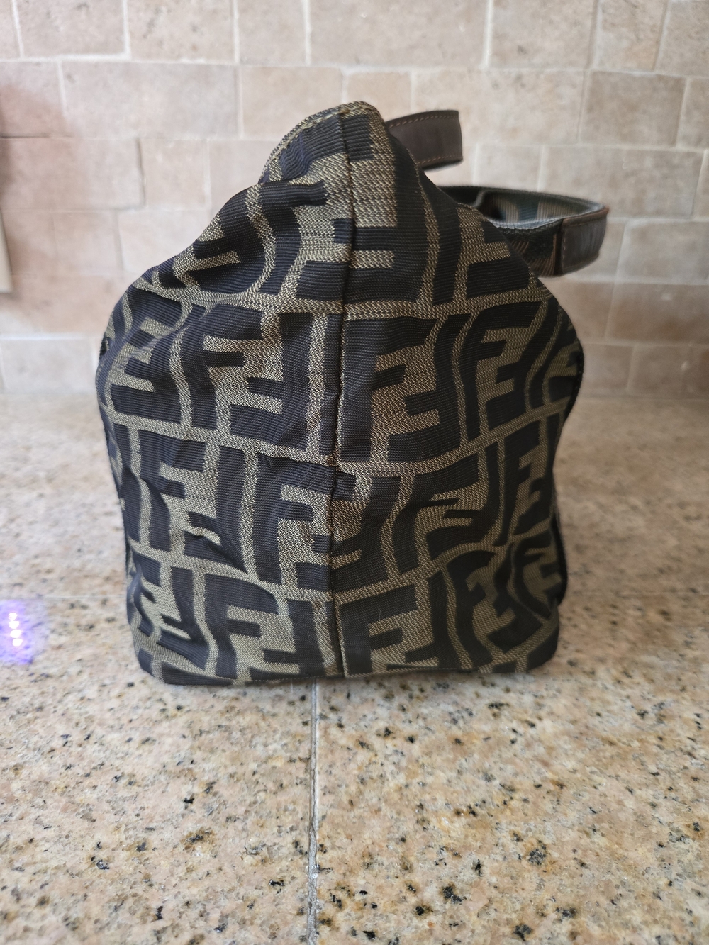 Fendi Zucca Logo Canvas Mini Tote - Picture 4 of 9
